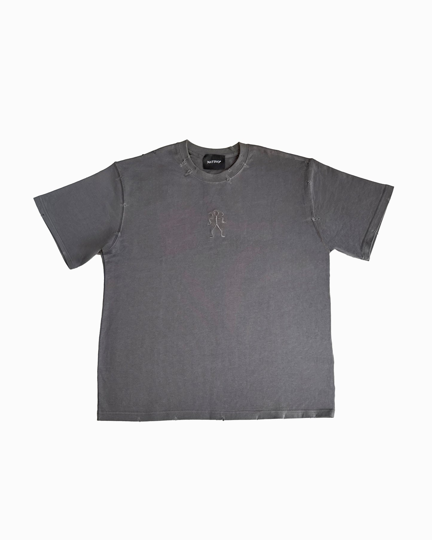 Distressed Carbon Grey