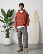 FELPA ZIP ROSSA