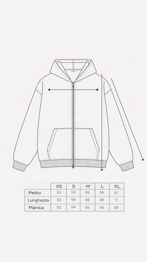 "Burrosa" WASHED ZIP HOODIE