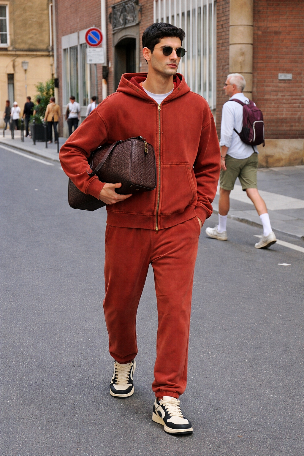Pantalone tuta rosso
