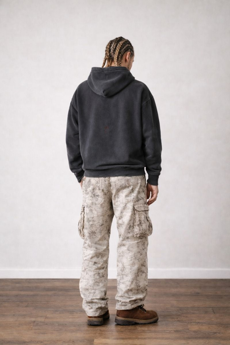 "Burrosa" WASHED ZIP HOODIE