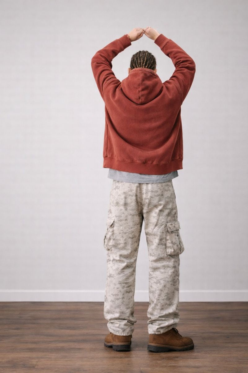 "Burrosa" WASHED ZIP HOODIE