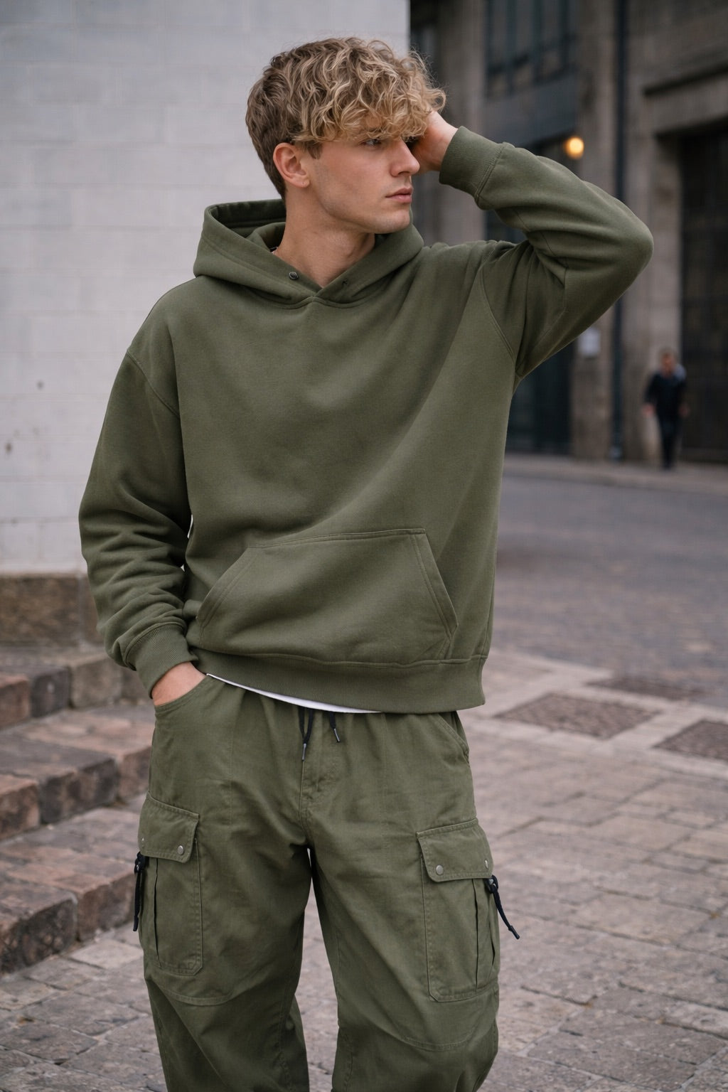 Hoodie salvia