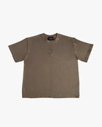 Distressed Chocolate Brown  tee