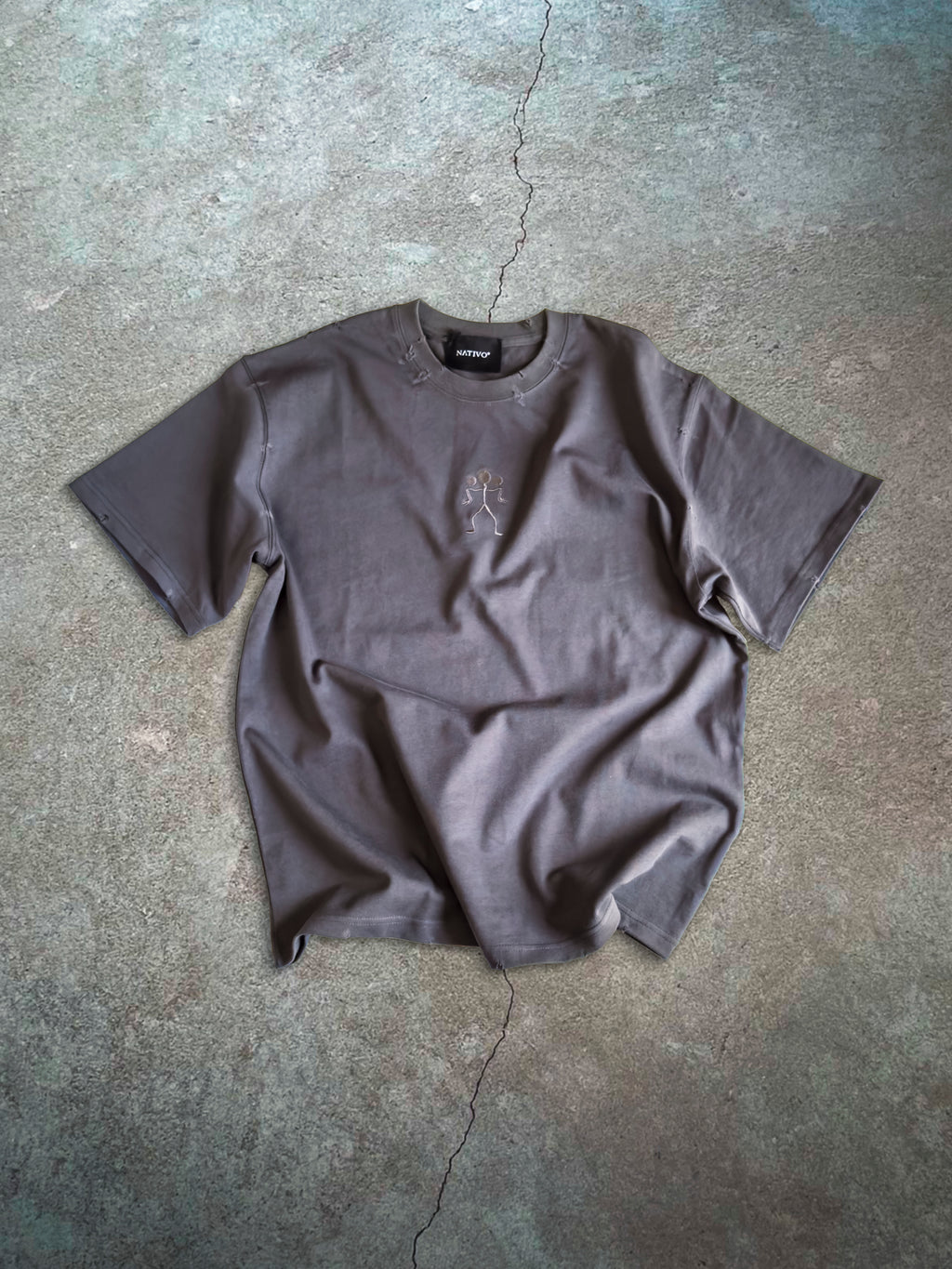 Distressed Carbon Grey