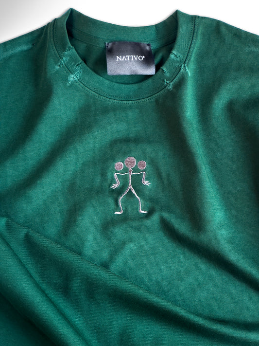 Distressed Emerald tee