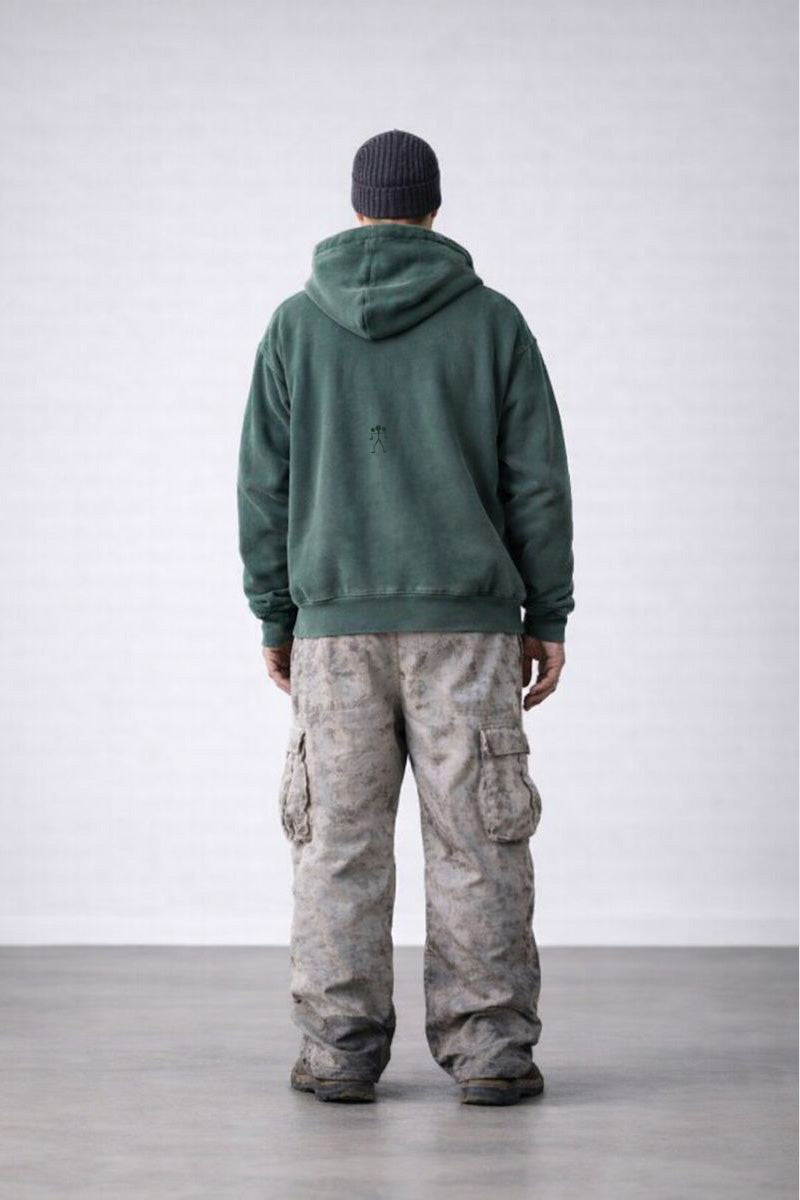 "Burrosa" WASHED ZIP HOODIE