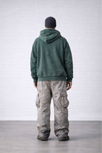 "Burrosa" WASHED ZIP HOODIE