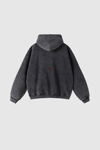 "Burrosa" WASHED ZIP HOODIE